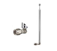 Vecys 8 Sections Téléscopique Antenne SMA Mâle Connecteur Antenne de Remplacement Radio 735cm pour TV AM FM Radio Récepteur Stéréo