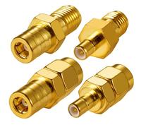 Vecys Adaptateur d'antenne Radio Dab 4 Kit Adaptateur SMA vers SMB Adaptateur pour Antenne Radio Dab