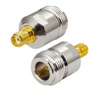 Vecys Adaptateur SMA Femelle vers N-Type Femelle pour Câble d'Antenne Wi-FI WLAN Routeur WiFi (2 Pièces)
