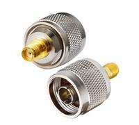 Vecys Adaptateur SMA Femelle vers N-Type Mâle pour Câble d'Antenne Wi-FI WLAN Routeur WiFi (2 Pièces)