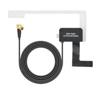 Vecys Antenne Dab Dab + Antenne Autoradio Voiture Câble RG174 3M 9,8 pi Fiche Adaptateur SMB Antenne Universel pour Camions Pare-Brise Pâte Antenne Numérique