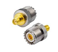 Vecys Bidirectionnelle SMA Femelle UHF Femelle Adaptateur Droit SO239 Adaptateur SMA Radio Amateur UHF Talkie-walkie Portable Pl Plug D'antenne CB Radio 2 pcs