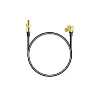 Vecys Câble Antenne DAB Prise SMB vers Prise MCX Adaptateur Coudé RG174 Câble Extension Antenne 30CM 0,98 pi DAB FM/AM