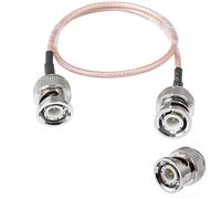 Vecys Câble BNC Mâle à BNC Mâle 50ohm RG316 RF Coaxial Pigtail Jumper Cable 12"/30cm pour Antennes RF Ham Radio Handheld