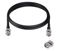 Vecys Câble BNC Mâle à BNC Mâle 50ohm RG58 RF Coaxial Pigtail Jumper Cable 6.5ft/2m pour Antennes RF Ham Radio Handheld
