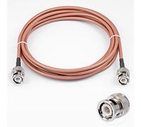 Vecys Câble BNC Mâle vers BNC Mâle 50ohm BNC Mâle vers Mâle RG400 RF Coaxial Pigtail Jumper Cable 10ft / 3m pour Antennes RF Ham Radio Handheld