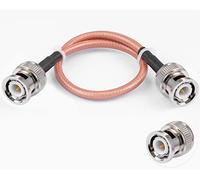 Vecys Câble BNC Mâle vers BNC Mâle 50ohm BNC Mâle vers Mâle RG400 RF Coaxial Pigtail Jumper Cable 12"/30cm pour Antennes RF Ham Radio Handheld