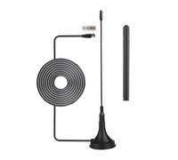 Vecys DVB-T HD Antenne TV Intérieur 2 dBi VHF UHF Mini avec Base Magnétique Antenne TV Intérieure Amplifiée 50 Miles RG174 Câble Coaxial de 3m/9.84ft pour Appareils DVD DVB-T