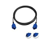 Vecys Fakra C Femelle vers Fakra C Femelle Câble Bleu en Queue de Cochon RG174 6.6FT/2M Câble D'extension D'antenne GPS pour Autoradio