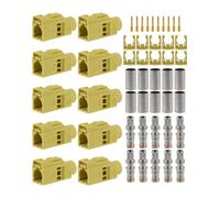 Vecys Fakra K Type Connecteurs Femelles à Sertir Fakra K Curry Femelle Jack Connecteurs à Sertir pour RG58 Câble