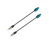 Vecys Fakra vers DIN Adaptateur Câble Autoradio TV DAB + GPS Fakra Z vers DIN Connecteur Câble RG174 6IN/15CM Compatible avec Antenne Radio FM/AM (2 Pièces)