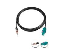 Vecys Fakra Z Câble Fakra Z Mâle vers DIN Mâle Câble Adaptateur 6.6FT/2M DIN Plug Pigtail RG174 pour Antenne Radio FM/AM