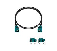 Vecys Fakra Z Femelle vers Femelle RF Coaxial Câble 3.3FT/1M Fakra Z Câble D'extension D'antenne RG174 pour Véhicule pour Stéréo Voiture GPS Navigation