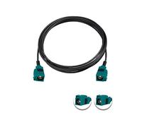 Vecys Fakra Z Femelle vers Femelle RF Coaxial Câble 6.6FT/2M Fakra Z Câble D'extension D'antenne RG174 pour Véhicule pour Stéréo Voiture GPS Navigation