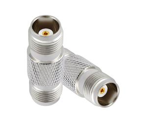 Vecys Lot de 2 adaptateurs d'antenne TNC femelle vers TNC femelle 50 Ohm faible perte TNC adaptateur coaxial RF haute fréquence pour antenne radio GPS réseau appareil de test de signal