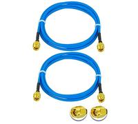 Vecys Lot de 2 câbles coaxiaux SMA mâle vers SMA mâle RF SMA RF 1 m RG405 SMA mâle 50 Ohm faible perte câble d'extension