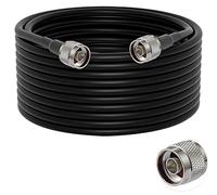 Vecys N Mâle à N Mâle Câble Coaxial à Faible Perte RG58 49.2FT/15M pour 3G 4G 5G LTE Antenne Radio GPS WiFi