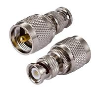 Vecys PL259 Adaptateur d'antenne UHF Mâle à BNC Mâle pour Antenne CB Radio Ham Walkie Talkie Radio Portative à Deux Voies So 239 Appareils LAN sans Fil Coaxiaux (2 pièces)