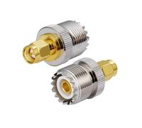 Vecys Radio Bidirectionnelle SMA Mâle UHF Femelle Adaptateur Droit Adaptateur SO239 Adaptateur SMA Radio Amateur Radio UHF Talkie-walkie Radio Portable Pl Plug Adaptateur D'antenne CB Radio 2 pcs