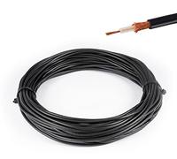 Vecys RG174 RF Câble Coaxial Noir 50ohm 49.2FT/15M