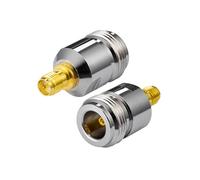 Vecys RP-SMA Femelle vers Type N Femelle Adaptateur RP-SMA WiFi Antenne Adaptateur pour WLAN Outdoor Antenne WLAN 4G WiFi Routeur sans Fil Routeur Bluetooth (2 pièces)