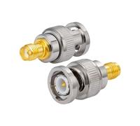 Vecys SMA à BNC Adaptateurs RF Lien SMA Femelle à BNC Mâle Adaptateur pour Radios Bidirectionnelles Scanner Caméra sans Fil WLAN Électronique Radio