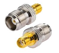 Vecys SMA Adaptateur d'antenne 4G Prise TNC vers Prise SMA Adaptateur pour routeur Antenne 2G 3G 4G LTE CB Radio WiFi cellulaires WiMax Instrumentation