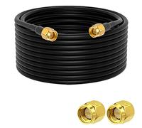 Vecys SMA Câble d'extension d'antenne SMA Mâle vers Mâle Câble de Queue d'antenne WLAN RG58 32.8ft/10M pour Réseau Sans Fil WiFi 2G 3G 4G Routeur GSM Bluetooth WLAN LAN