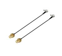 Vecys SMA Femelle à CRC9 Mâle Droit Angle 90 Degrés Adaptateur Antenne Extension Câble RF Coaxial Natte RG174 15 CM / 6 Pouces pour 3G 4G 2 Pièces