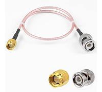 Vecys SMA Mâle vers BNC Mâle Câble Coaxial RF 50ohm SMA vers BNC RG316 Câble de Raccordement 12"/30CM pour Antennes Radio Amateur Appareils LAN Sans Fil Radios Wi-Fi