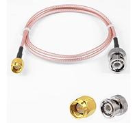 Vecys SMA Mâle vers BNC Mâle Câble Coaxial RF 50ohm SMA vers BNC RG316 Câble de Raccordement 23.6"/60CM pour Antennes Radio Amateur Appareils LAN Sans Fil Radios Wi-Fi