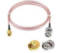 Vecys SMA Mâle vers BNC Mâle Câble Coaxial RF 50ohm SMA vers BNC RG316 Câble de Raccordement 3.3FT/1M pour Antennes Radio Amateur Appareils LAN Sans Fil Radios Wi-Fi