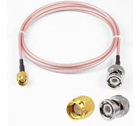 Vecys SMA Mâle vers BNC Mâle Câble Coaxial RF 50ohm SMA vers BNC RG316 Câble de Raccordement 3FT/1M pour Antennes Radio Amateur Appareils LAN Sans Fil Radios Wi-Fi