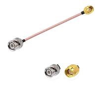 Vecys SMA Mâle vers BNC Mâle Câble Coaxial RF 50ohm SMA vers BNC RG316 Câble de Raccordement 6"/15CM pour Antennes Radio Amateur Appareils LAN Sans Fil Radios Wi-Fi