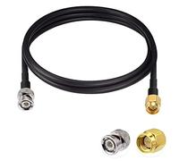 Vecys SMA Mâle vers BNC Mâle Câble Coaxial RF 50ohm SMA vers BNC RG58 Câble de Raccordement 12"/30CM pour Antennes Radio Amateur Appareils LAN Sans Fil Radios Wi-Fi
