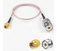 Vecys SMA Mâle vers UHF Femelle Câble Coaxial RF SMA Mâle vers SO-239 Pigtail RG316 12"/30CM pour Radio CB Portable Série SDR UV-5R Radio Bidirectionnelle, Talkie-walkie