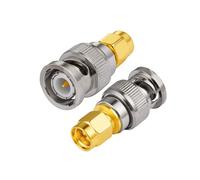 Vecys SMA vers BNC Adaptateurs RF Connexion Adaptateur SMA Mâle vers BNC Mâle pour Radio Amateur SDR Radio Portable Électronique WLAN Caméra CCTV sans Fil Scanner Radios Bidirectionnelles