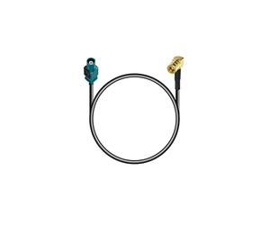 Vecys SMB Femelle à Angle Droit vers Fakra Z Mâle Câble 30CM/11.8IN Câble de Rallonge Fakra Z Mâle vers SMB Femelle Adaptateur Antenne à Angle Droit RG174 pour Dab + FM Antennes GPS Universelles