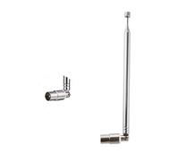 Vecys TV Connecteur Mâle Antenne Télescopique 7 Sections PAL Antenne Télescopique 715MM pour DVB-T DVB-T2 TV FM AM Réception Stéréo