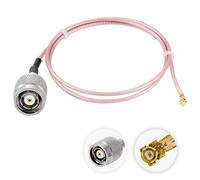 Vecys U.F.L1 Femelle vers RP TNC Mâle Connecteur Câble Coaxial 50 Ohm RG178 19.69"/50CM Câble D'extension à Faible Perte pour Appareils Sans Fil Réseau D'antenne