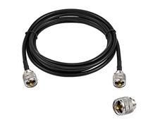 Vecys UHF Mâle PL-259 vers UHF Mâle PL-259 Câble Coaxial à Faible Perte Câble Jumper RG58 10FT/3M pour Talkie Walkie CB Radio SWR Mètre Analyseur d'Antenne