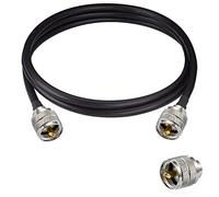 Vecys UHF Mâle PL-259 vers UHF Mâle PL-259 Câble Coaxial à Faible Perte Câble Jumper RG58 3FT/1M pour Talkie Walkie CB Radio SWR Mètre Analyseur d'Antenne