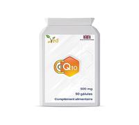 VED CoQ10 500 mg | Coenzyme Q10 | Force maximale | Coenzyme d'ubiquinone naturellement fermentée | Formule naturelle supérieure | 500 mg 90 gélules.
