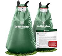 Veddelholzer 8 sacs d'irrigation pour arbres de 75 l avec fermeture éclair combinable. Antivol et étiquette de protection. Robuste et résistant aux intempéries pour les petits et grands arbres, jeunes
