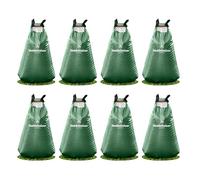 Veddelholzer 8 x 75 l Sac d'irrigation pour arbres avec fermeture éclair combinable. Protection contre le vol et étiquette de protection. Robuste et résistant aux intempéries pour petits et grands