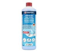 Veddelholzer clarifant 1,0 L - pour Une Eau cristalline dans la Piscine, Le Spa et Le tonneau à Glace. Efficace Contre l'eau Trouble, adapté à Tous Les Types de filtres et systèmes