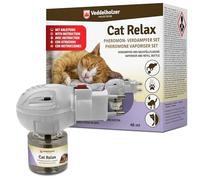 Veddelholzer Relax Cat Phéromones Kit diffuseur de phéromones pour chat composé d'un évaporateur + flacon de 45 ml d'agent apaisant pour chats Détente et anti-stress pour chats Empêche les griffures