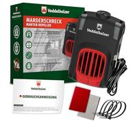 Veddelholzer Répulsif anti-martres avec prise USB Ultrasons & LED pour 70m² Répulsif pour martres pour grenier, maison, garage, carport, cave, cabane de jardin et plus encore pour éloigner