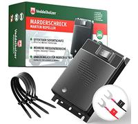 Veddelholzer Répulsif anti-martres pour voiture - Très efficace - Fonctionne sur batterie de voiture - Répulsif contre les martres dans la gamme de fréquences - Protection automatique contre les