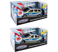 VEDES Großhandel GmbH - Ware Speed Zone 30801806 Voiture de Police avec truelle Argenté